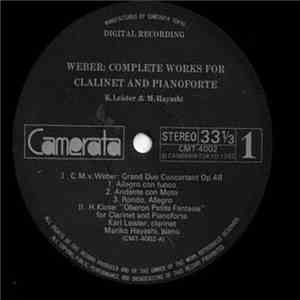 Karl Leister, Mariko Hayashi - Weber: Complete Works for Clalinet And Pianoforte