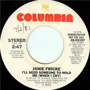 Janie Fricke - I'll Need Someone To Hold Me (When I Cry)