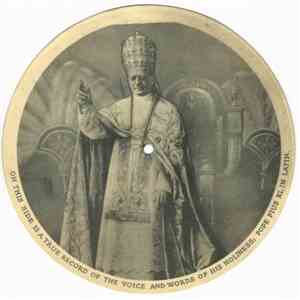 Pope Pius XI - Voice and Words of His Holiness Pope Pius XI