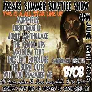 The Burnouts, The Jonee Earthquake Band, Cardboard Theatre - Mancave 6.18.1 ...