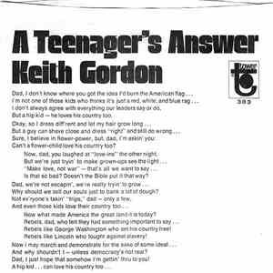 Keith Gordon  - A Teenager's Answer