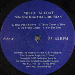Mista Alldat - Selections From Tha Virginian