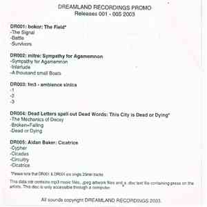 Various - Dreamland Recordings Promo - Releases 001 - 005