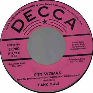Hank Mills - Cry All Over The Place/ City Woman
