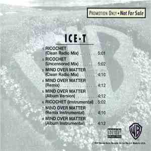 Ice-T - Ricochet / Mind Over Matter