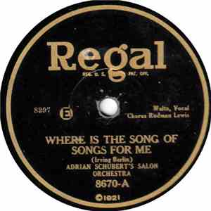 Adrian Schubert's Salon Orchestra / Lou Gold And His Orchestra - Where Is T ...