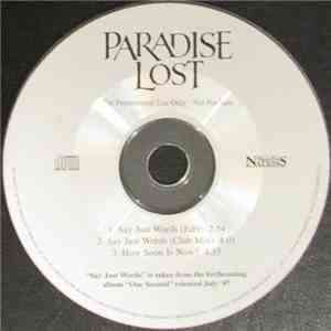 Paradise Lost - Say Just Words