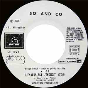 So And Co - L'envers Est L'endroit