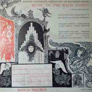 The Zimbler Sinfonietta, The Chorus Of Boston University, Richard Burgin - Music Of The Bach Family Part 2