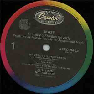 Maze Featuring Frankie Beverly - I Want To Feel I'm Wanted / Twilight (Remix)