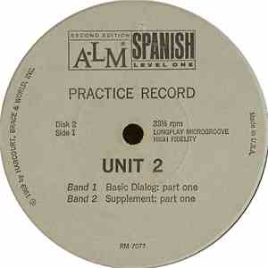 No Artist - Spanish (Level One): Practice Record: Unit 2