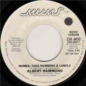 Albert Hammond - Names, Tags, Numbers & Labels