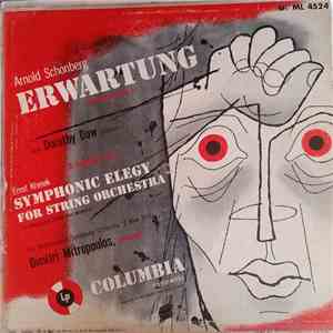Arnold Schoenberg, Dorothy Dow, Ernst Krenek, The Philharmonic Symphony of ...