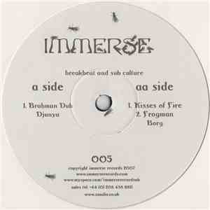 Djunya / Borg  - Brahman Dub / Kisses Of Fire / Frogman