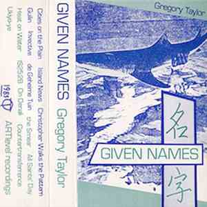 Gregory Taylor - Given Names