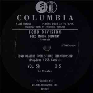 Unknown Artist - For Dealers Open Selling Championship (May-June 1958 Contest)