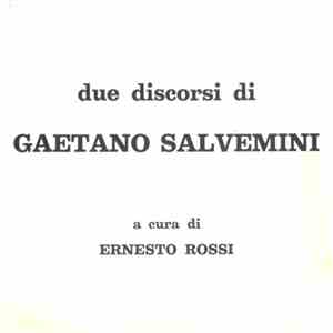 No Artist - Due Discorsi Di Gaetano Salvemini