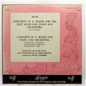Maurice Ravel, L'Orchestre De La Suisse Romande, Ernest Ansermet, Jacqueline Blancard - Concerto In D Major For The Left Hand For Piano And Orchestra