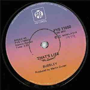 Bubbley - That's Life / Music Is My Living