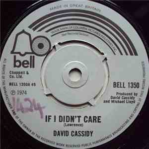 David Cassidy - If I Didn't Care