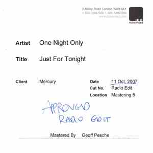 One Night Only - Just For Tonight