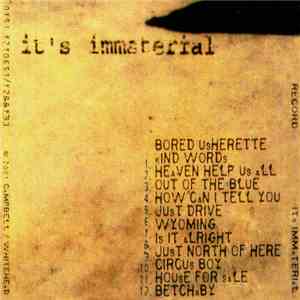 It's Immaterial - 3rd Album