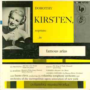 Dorothy Kristen With Fausto Cleva Conducting The Columbia Symphony Orchestr ...