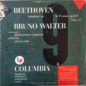 Beethoven / Bruno Walter Conducting The Philharmonic-Symphony Orchestra Of ...