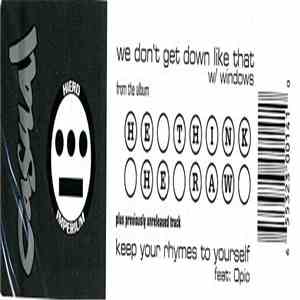 Casual - We Don't Get Down Like That / Windows / Keep Your Rhymes To Yourself