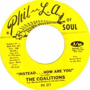 The Coalitions - Later Than You Think / Instead...How Are You