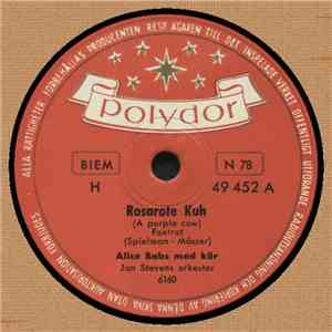 Alice Babs - Rosarote Kuh / Ein Mann Muss Nicht Immer Schön Sein