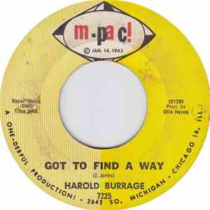 Harold Burrage - Got To Find A Way