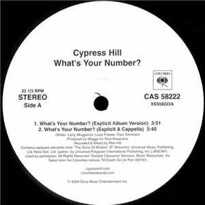 Cypress Hill - What's Your Number?