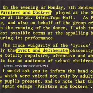 Painters And Dockers - Overt And Deliberate. Live At The Gluepot Auckland,  ...