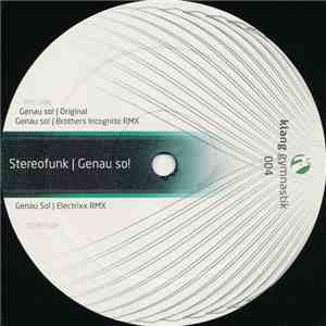 Stereofunk  - Genau So!