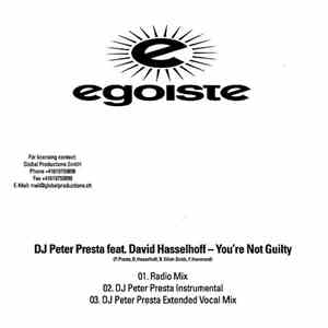 DJ Peter Presta Feat. David Hasselhoff - You're Not Guilty