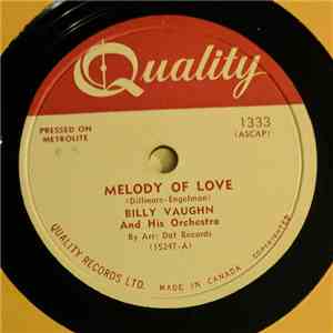 Billy Vaughn And His Orchestra - Melody Of Love / Joy Ride