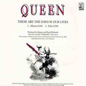 Queen - These Are The Days Of Our Lives