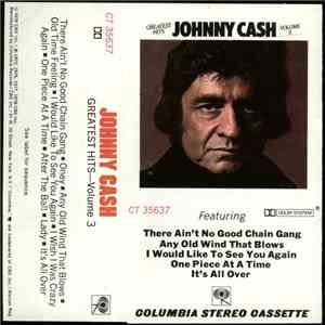 Johnny Cash - Greatest Hits Volume 3