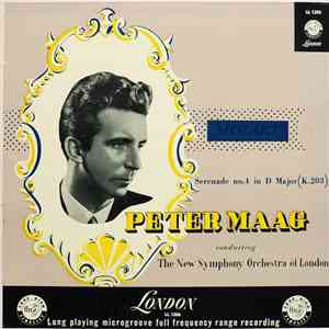 Peter Maag Conducting The New Symphony Orchestra Of London : Mozart - Seren ...