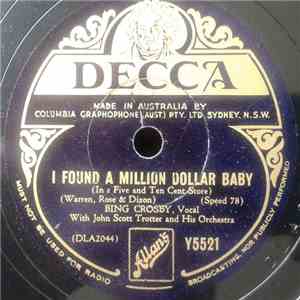Bing Crosby, Andrews Sisters - I Found A Million Dollar Baby / Yodellin' Ji ...
