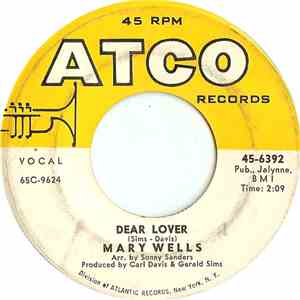 Mary Wells - Dear Lover / Can't You See (You're Losing Me)