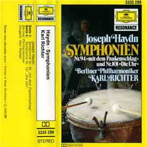Joseph Haydn - Berliner Philharmoniker, Karl Richter - Symphonien Nr. 94 »Mit Dem Paukenschlag« Und Nr. 101 »Die Uhr«
