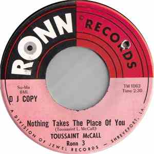 Toussaint McCall - Nothing Takes The Place Of You / Nothing Takes The Place Of You