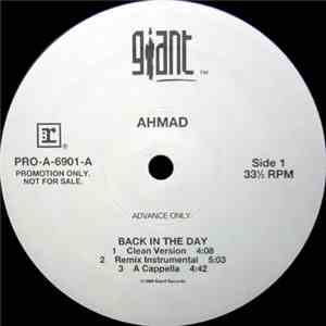 Ahmad - Back In The Day