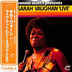 Sarah Vaughan - Ronnie Scott's Presents Sarah Vaughan Live