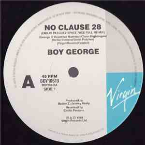 Boy George - No Clause 28 (Emilio Pasquez Space Face Mix)
