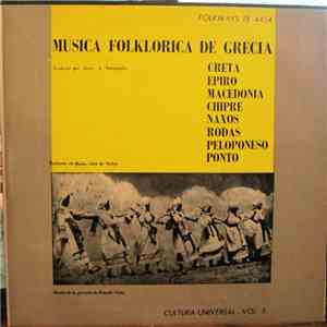 Various - Musica Folklorica De Grecia (Folk Music Of Greece)