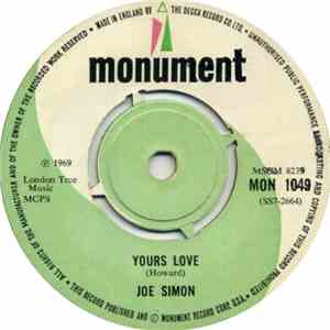 Joe Simon - Yours Love / I Gotta Whole Lotta Lovin’