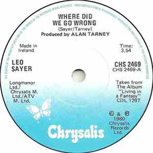 Leo Sayer - Where Did We Go Wrong